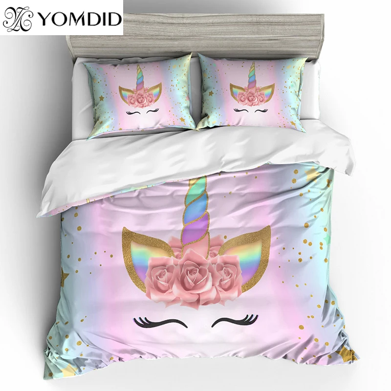 3D Printed Bedding Sets Cartoon Unicorn Pattern Duvet Cover Set Polyester Bedding Set With Pillowcases Multi-size Bedding Set
3D Printed Bedding Sets Cartoon Unicorn Pattern Duvet Cover Set Polyester Bedding Set With Pillowcases Multi-size Bedding Set
