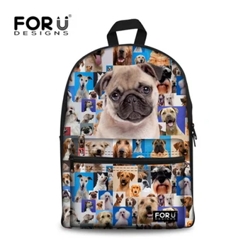 FORUDESIGNS Children School Bags Women Cute Pug Dog Schoolbag For Teenager Girls Canvas Students School Bag Mochila Kids Bookbag
FORUDESIGNS Children School Bags Women Cute Pug Dog Schoolbag For Teenager Girls Canvas Students School Bag Mochila Kids Bookbag