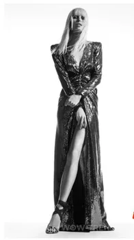 Autumn dress Empire Long Sleeve Slit Evening Party Deep V-neck Sequined Sexy Women celebrity body con Long dresses wholesale
Autumn dress Empire Long Sleeve Slit Evening Party Deep V-neck Sequined Sexy Women celebrity body con Long dresses wholesale