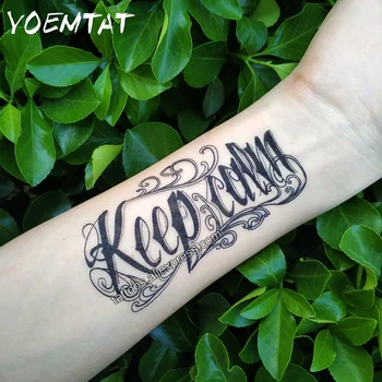 Waterproof Temporary Tattoo Sticker 10.5*6 cm Black English Tattoo Water Transfer Fake Tattoo Flash Tattoos For Men Women #127
Waterproof Temporary Tattoo Sticker 10.5*6 cm Black English Tattoo Water Transfer Fake Tattoo Flash Tattoos For Men Women #127