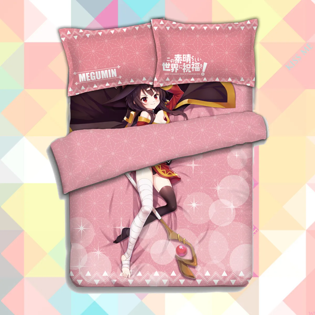 New Anime Cartoon Kono Subarashii Sekai ni Shukufuku wo Quilt Cover Soft Printed Bedding Set Duvet Cover Set 4pc No.CP201600203
New Anime Cartoon Kono Subarashii Sekai ni Shukufuku wo Quilt Cover Soft Printed Bedding Set Duvet Cover Set 4pc No.CP201600203