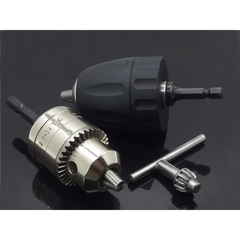1Pc 1.5-10mm OR 0.8-10mm 1/4" Hex Shank Drill Chuck Keyless Drilling Quick Change Bit Adapter Converter Woodworking Power Tool
1Pc 1.5-10mm OR 0.8-10mm 1/4" Hex Shank Drill Chuck Keyless Drilling Quick Change Bit Adapter Converter Woodworking Power Tool
