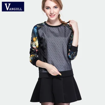 Vangull 2019 Autumn Women Two Pieces Sets Fashion Mini Skirts and Printing Tops Black Long Sleeve O-Neck Loose Pullovers
Vangull 2019 Autumn Women Two Pieces Sets Fashion Mini Skirts and Printing Tops Black Long Sleeve O-Neck Loose Pullovers