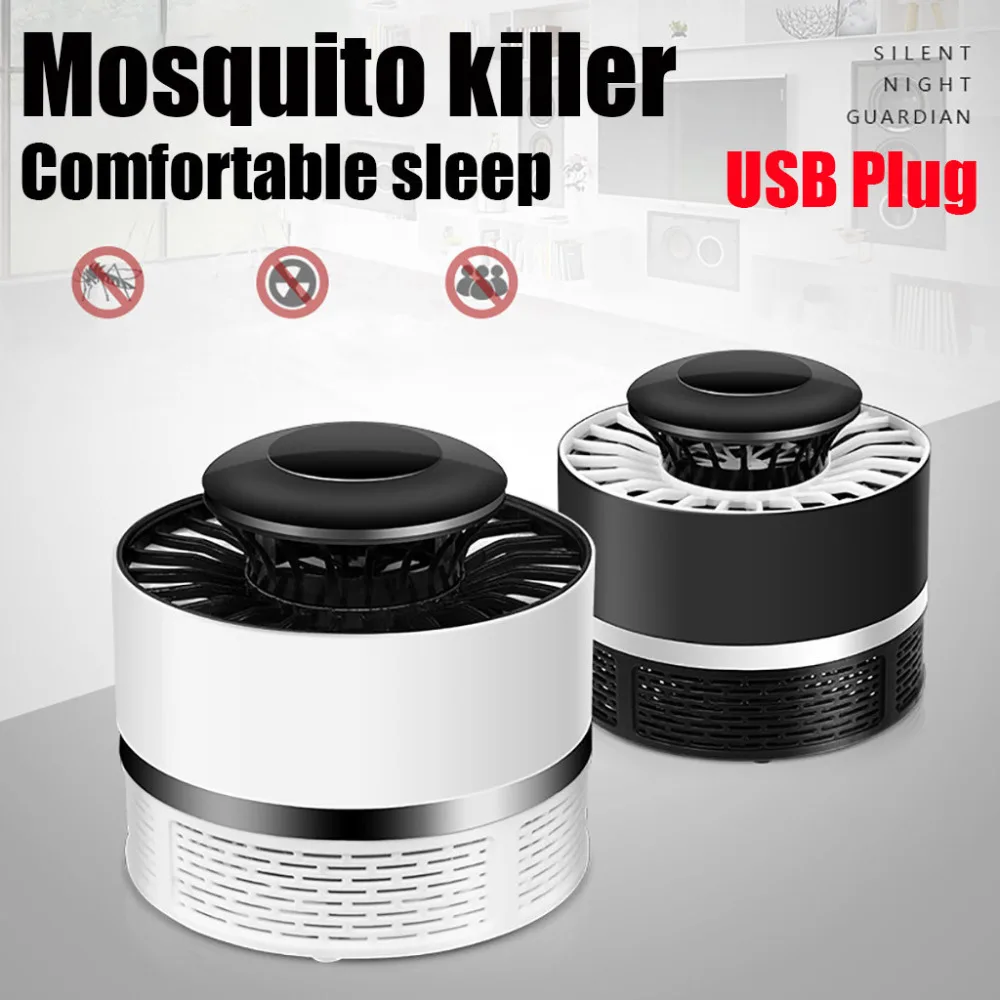 

Mosquito Killer Light 5W USB Smart Optically Controlled Fly Insect Bug Killing Lamp Socket Electric Insect Night Housefly Zapper