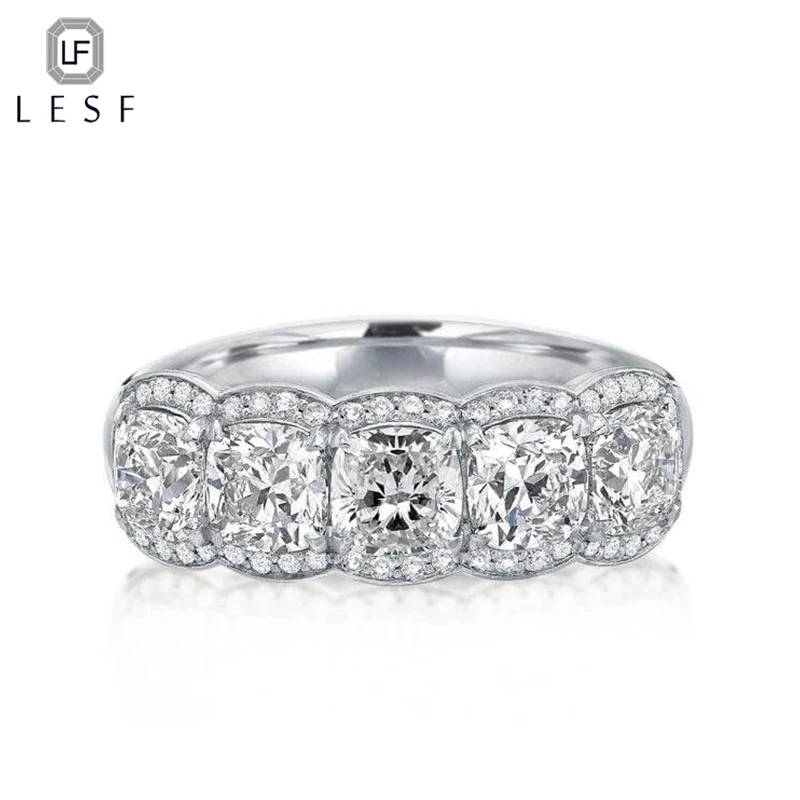 LESF Luxury Women's Ring 5 Ct 5A Zircon 925 Silver Pave Ring Anniversary Ring Wedding Rings
LESF Luxury Women's Ring 5 Ct 5A Zircon 925 Silver Pave Ring Anniversary Ring Wedding Rings