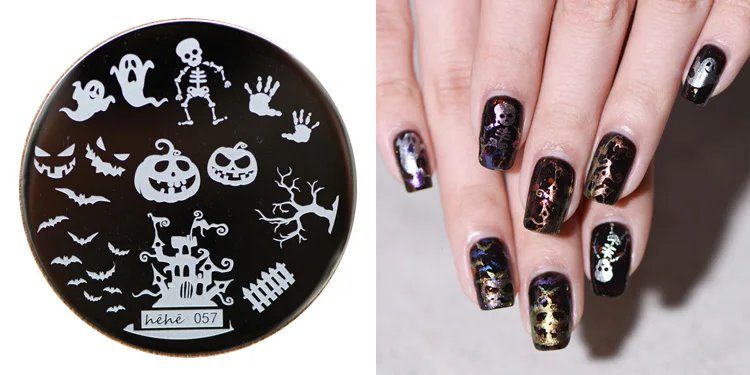 HEHE ! New Stamping Plate hehe57 Halloween Horrible Pumpkin Skull Ghost Bats Nail Art Stamp Template Image Transfer Stamp
HEHE ! New Stamping Plate hehe57 Halloween Horrible Pumpkin Skull Ghost Bats Nail Art Stamp Template Image Transfer Stamp