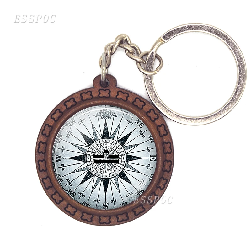 Dome Bronze Steampunk Zodiac Taurus Pattern Wooden Keychains Made of Natural Cinnamon Tree | Украшения и аксессуары