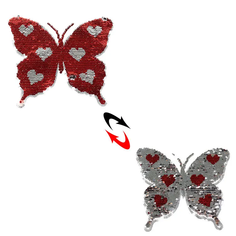 Butterfly Flip patches Reversible Change color Sequins Sew On Patch for clothes DIY Patch Applique Bag Clothing Sweater Crafts
Butterfly Flip patches Reversible Change color Sequins Sew On Patch for clothes DIY Patch Applique Bag Clothing Sweater Crafts