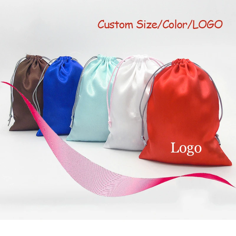 50PCS Satin Bag Silk Drawstring Pouch Packaging Jewelry Hair Gift Cosmetic Watch Shoe Diamond Ring Bead Sachet Custom Logo Print
50PCS Satin Bag Silk Drawstring Pouch Packaging Jewelry Hair Gift Cosmetic Watch Shoe Diamond Ring Bead Sachet Custom Logo Print