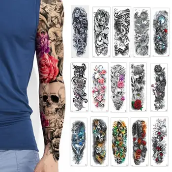 1pc Lasting Waterproof Temporary Tattoo Stickers Black Full Arm Leg Large Size Fake Tatto Tatoo Sleeve Tato For Men Women
1pc Lasting Waterproof Temporary Tattoo Stickers Black Full Arm Leg Large Size Fake Tatto Tatoo Sleeve Tato For Men Women