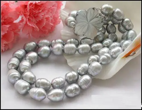 >@@@@@ >>>>>>huge stunning 11-13mm tahitian gray baroque pearl necklace 17''18'' clasp a -Top quality free shipping
>@@@@@ >>>>>>huge stunning 11-13mm tahitian gray baroque pearl necklace 17''18'' clasp a -Top quality free shipping