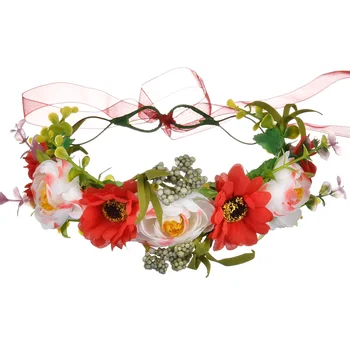 Women Flower Crown Garland Headwear Ribbon Adjustable Bohemian Style Rose Floral Wreath Prom Party
Women Flower Crown Garland Headwear Ribbon Adjustable Bohemian Style Rose Floral Wreath Prom Party