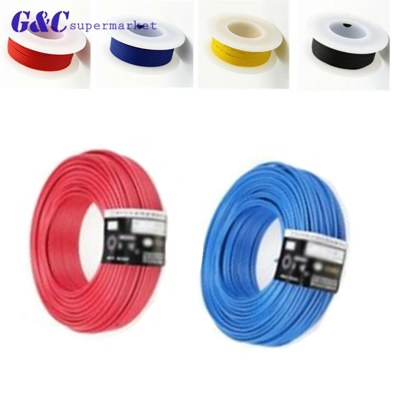 10M UL-1007 24AWG Hook-up Wire 80C / 300V Cord DIY Electrical Wire cable Red/Black/Blue/Yellow
10M UL-1007 24AWG Hook-up Wire 80C / 300V Cord DIY Electrical Wire cable Red/Black/Blue/Yellow