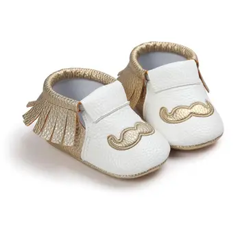 Cute Baby Toddlers Tassel Fringe Soft Sole Crib Shoes Beard PU Leather Shoes First Walkers 0-18M
Cute Baby Toddlers Tassel Fringe Soft Sole Crib Shoes Beard PU Leather Shoes First Walkers 0-18M