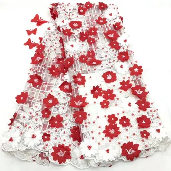 Luxury French Lace With Beads 3D Lace Fabric Embroidered Appliques African Lace For Wedding Dresses
Luxury French Lace With Beads 3D Lace Fabric Embroidered Appliques African Lace For Wedding Dresses