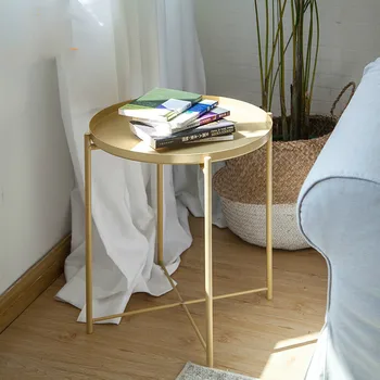 Nordic gold metal tea table table sitting room sofa edge GuiJiao several bedroom the head of a bed side table LM12211043
Nordic gold metal tea table table sitting room sofa edge GuiJiao several bedroom the head of a bed side table LM12211043