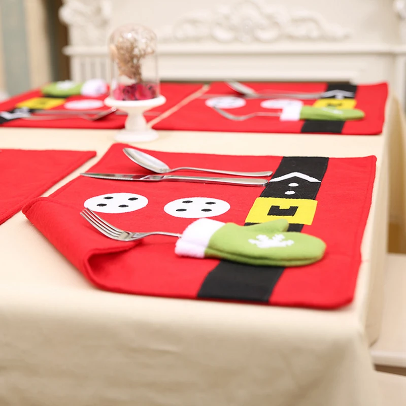4PCS Christmas Stockings Placemats Knife And Fork Mat Christmas Decorations For Home Feliz Navidad Craft Supplies
4PCS Christmas Stockings Placemats Knife And Fork Mat Christmas Decorations For Home Feliz Navidad Craft Supplies