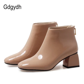Gdgydh 2020 Spring Women Platform High Heels Boots Round Toe Autumn Women Comfortable Ankle Boots Patent Leather Women Shoes
Gdgydh 2020 Spring Women Platform High Heels Boots Round Toe Autumn Women Comfortable Ankle Boots Patent Leather Women Shoes