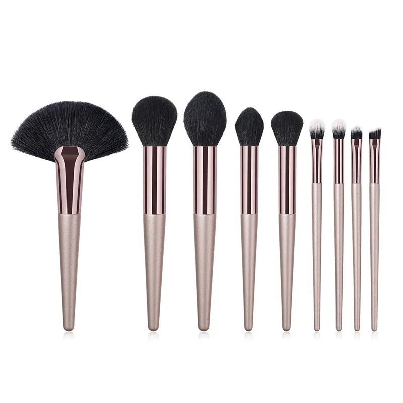 9PCS/set Makeup Brushes Set Champaign Gold For Powder Contour Blusher Liquid Cream Eyeshadow Cosmetics Brushes tools T09013
9PCS/set Makeup Brushes Set Champaign Gold For Powder Contour Blusher Liquid Cream Eyeshadow Cosmetics Brushes tools T09013