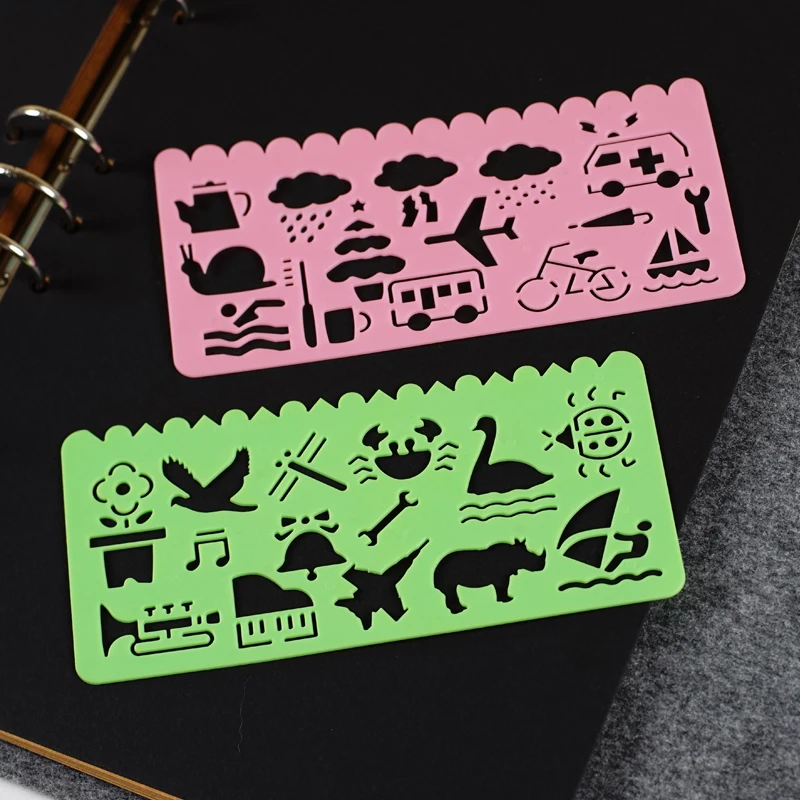 4pcs Plastic DIY Graphic Template Stencil Sketch Board Symbols Drawing Kids Drafting Straight Ruler Student School Stationery
4pcs Plastic DIY Graphic Template Stencil Sketch Board Symbols Drawing Kids Drafting Straight Ruler Student School Stationery