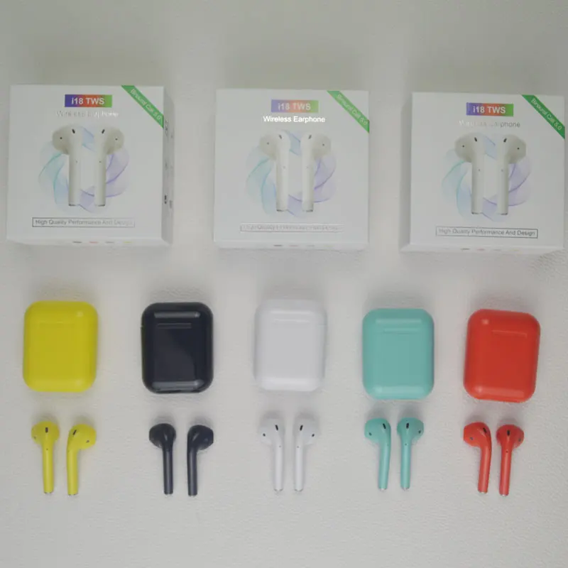 i18 TWS Touch control TWS 5.0 Bluetooth headphone 3D stereo wireless earphone with dual microphone
i18 TWS Touch control TWS 5.0 Bluetooth headphone 3D stereo wireless earphone with dual microphone