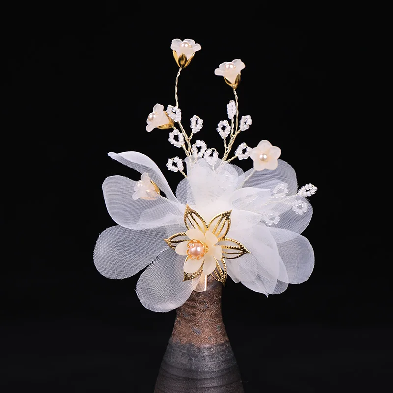 White Flower Yarn Tiara Hair Pins Clips Pearls Headpiece Hairgrips Cheaper Women Hair Jewelry Wedding Bridal Accessories
White Flower Yarn Tiara Hair Pins Clips Pearls Headpiece Hairgrips Cheaper Women Hair Jewelry Wedding Bridal Accessories