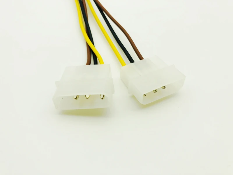Высококачественный адаптер питания 2 x Molex к PCI E 4 контактный 6 видеоадаптер кабель