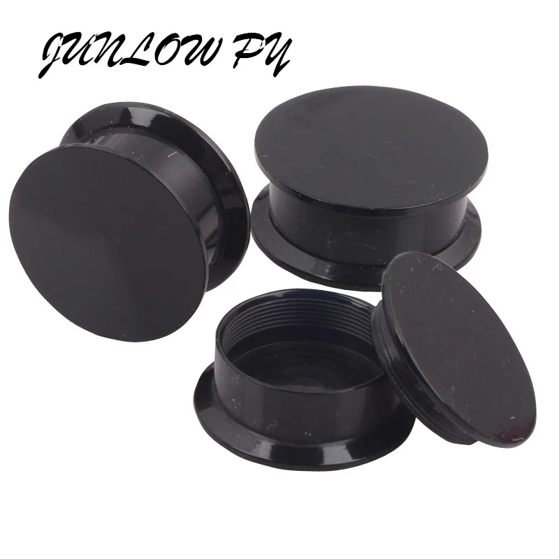 1pair/ lot Acrylic Internally Ear Flesh Tunnels Double Flared Screw Fit Ear Stretcher Plugs Gauges Body Piercing Jewelry Black
1pair/ lot Acrylic Internally Ear Flesh Tunnels Double Flared Screw Fit Ear Stretcher Plugs Gauges Body Piercing Jewelry Black