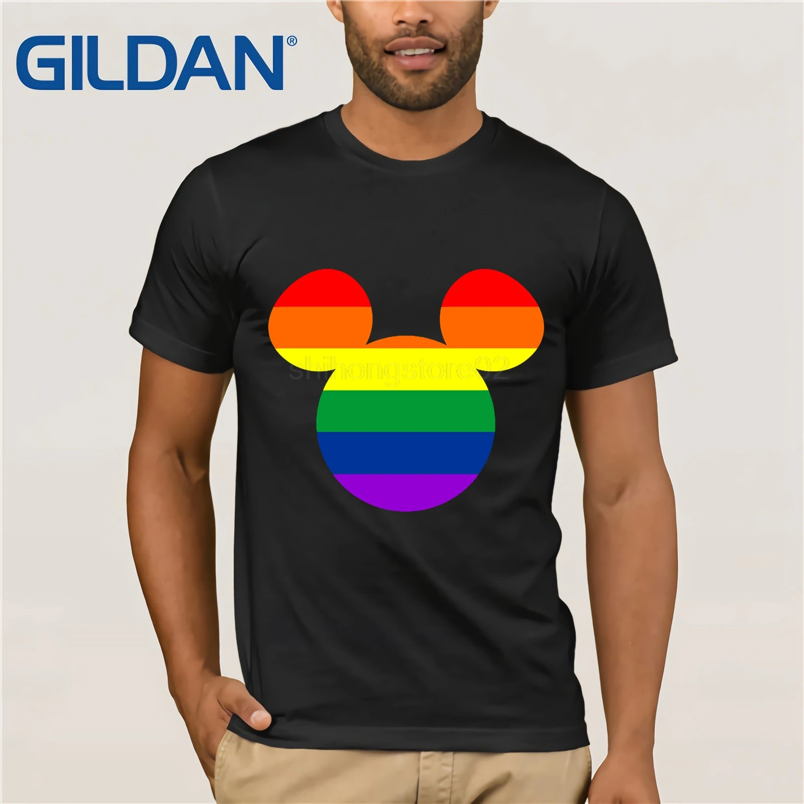 Gay Pride - Mickey Mouse T-Shirt Clothes Popular T-Shirt Crewneck 100% Cotton Tees Vintage Crew Neck
Gay Pride - Mickey Mouse T-Shirt Clothes Popular T-Shirt Crewneck 100% Cotton Tees Vintage Crew Neck