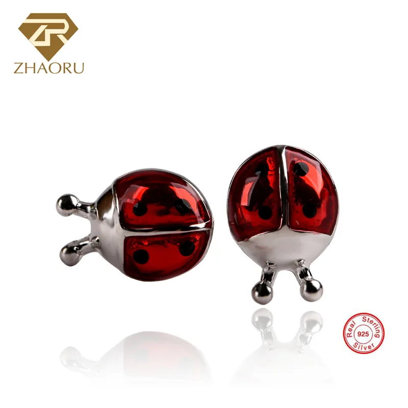 ZHAORU 925 Sterling Sliver Earrings Silver Stud Earrings for Women Fine Jewelry Fashion Earring Ladybug Earring
ZHAORU 925 Sterling Sliver Earrings Silver Stud Earrings for Women Fine Jewelry Fashion Earring Ladybug Earring