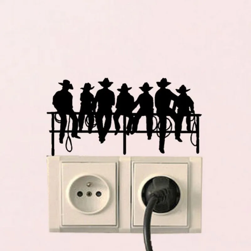 1 Pcs Hot Sale Cowboy Silhouette Light Switch Sticker Cartoon Music Wall Stickers for Music Room Bedroom Party Decor
1 Pcs Hot Sale Cowboy Silhouette Light Switch Sticker Cartoon Music Wall Stickers for Music Room Bedroom Party Decor