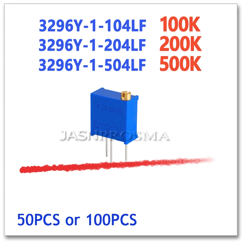 JASNPROSMA 3296Y 50 шт. 100 шт. 100K 200K 500K 104 204 504 точность регулировки 3296Y-1-104LF 3296Y-1-204LF 3296Y-1-504LF Ом
JASNPROSMA 3296Y 50 шт. 100 шт. 100K 200K 500K 104 204 504 точность регулировки 3296Y-1-104LF 3296Y-1-204LF 3296Y-1-504LF Ом