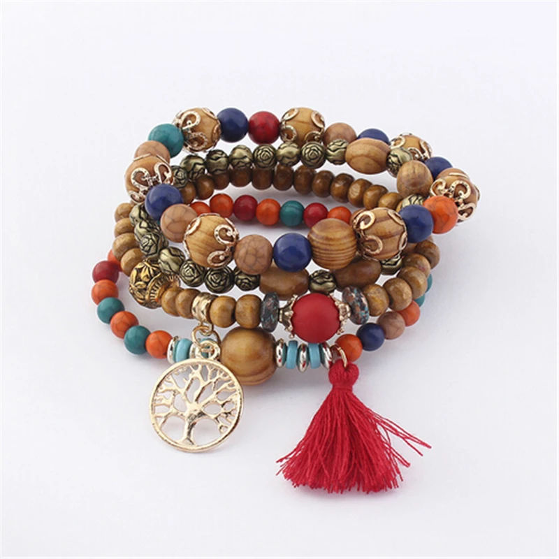 Boho Multilayer Wood Stone Bracelet & Bangles Woman Vintage Long Cuff Bracelets for Women Pulseras Fashion Ethnic Jewelry
Boho Multilayer Wood Stone Bracelet & Bangles Woman Vintage Long Cuff Bracelets for Women Pulseras Fashion Ethnic Jewelry