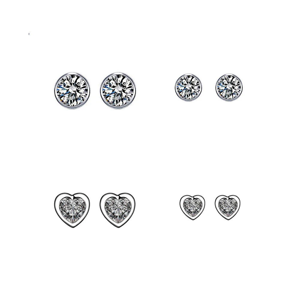 2016 New 925 Sterling Silver Fashion White Purple Cubic Zirconia Round Heart Small Stud Earrings For Women Girl Children Jewelry
2016 New 925 Sterling Silver Fashion White Purple Cubic Zirconia Round Heart Small Stud Earrings For Women Girl Children Jewelry