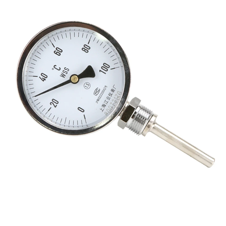 WSS-411 0-120 Degree Length 15cm Bimetallic Stainless Steel Disc Industrial Boiler Profession Anti-corrosion
WSS-411 0-120 Degree Length 15cm Bimetallic Stainless Steel Disc Industrial Boiler Profession Anti-corrosion
