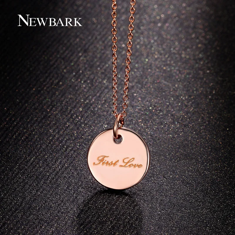 NEWBARK Zinc Alloy Coin Necklace Rose Gold Color Round Medal Necklaces With Link Chain Pendants Fashion Women Jewelry For Party
NEWBARK Zinc Alloy Coin Necklace Rose Gold Color Round Medal Necklaces With Link Chain Pendants Fashion Women Jewelry For Party