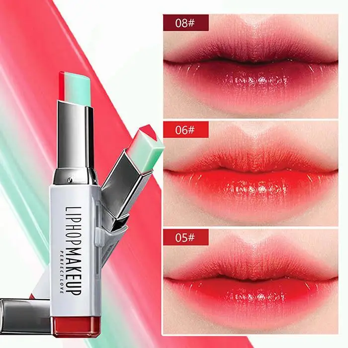 1pcs Moisturizer lipstick makeup beauty gradient color Korean style Two color tint lip stick lasting waterproof lip balm
1pcs Moisturizer lipstick makeup beauty gradient color Korean style Two color tint lip stick lasting waterproof lip balm