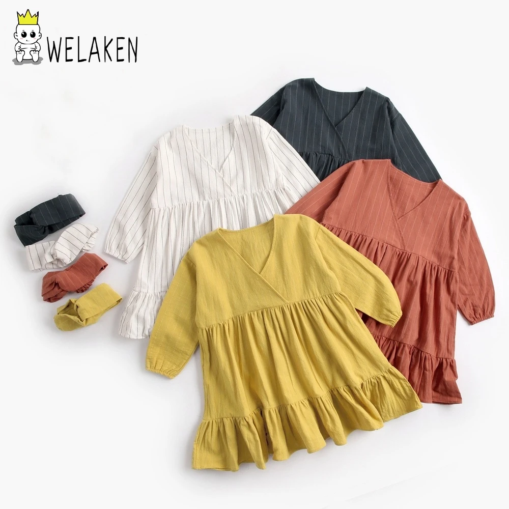 weLaken Girls Dress Spring Cute Flower Embroidery Outwear Baby Elegant Long Sleeve Princess Party Dress For 1-4 Years Old Girl
weLaken Girls Dress Spring Cute Flower Embroidery Outwear Baby Elegant Long Sleeve Princess Party Dress For 1-4 Years Old Girl