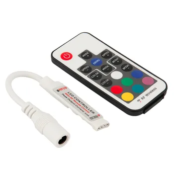 RF Wireless Remote Control MINI Led Controller, DC 5V 12V 24V 17 key RGB Remote Mini Controller for Led Strip 5050 3528 2811
RF Wireless Remote Control MINI Led Controller, DC 5V 12V 24V 17 key RGB Remote Mini Controller for Led Strip 5050 3528 2811