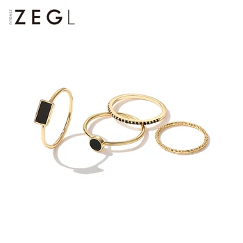 ZEGL female ring couple four-piece joint ring female concentric net red tide index finger ring 
ZEGL female ring couple four-piece joint ring female concentric net red tide index finger ring