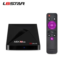 

L8STAR A5X Max Smart Android 8.1 TV Box RK3328 Quad Core 4GB Tv Box RAM 32G ROM USB 3.0 WiFi 1000LAN H.265 UHD 4K Media Player