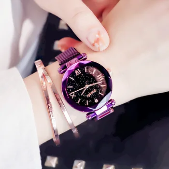 Romantic starry sky purple women watches elegant polygon design dress watch ulzzang brand female quartz clock with magnat buckle
Romantic starry sky purple women watches elegant polygon design dress watch ulzzang brand female quartz clock with magnat buckle