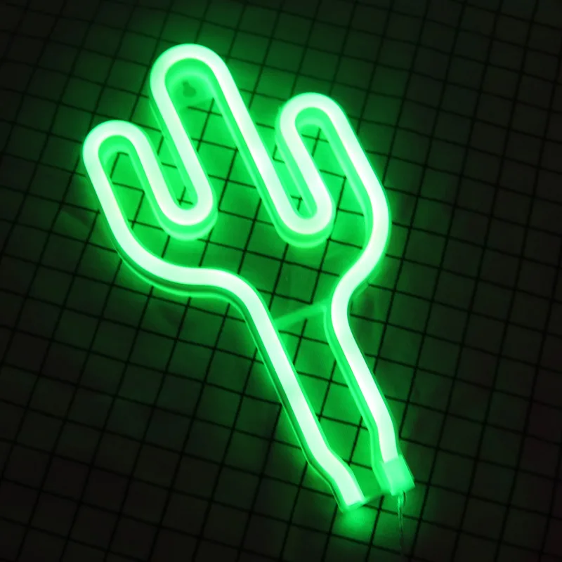 FENGLAIYI USB Charging Neon Lamp Holiday Light Flamingo/Cactus/Moon/Cloud LED Night Light Home Festival Wedding Decor Table Lamp FENGLAIYI USB Charging Neon Lamp Holiday Light Flamingo/Cactus/Moon/Cloud LED Night Light Home Festival Wedding Decor Table Lamp