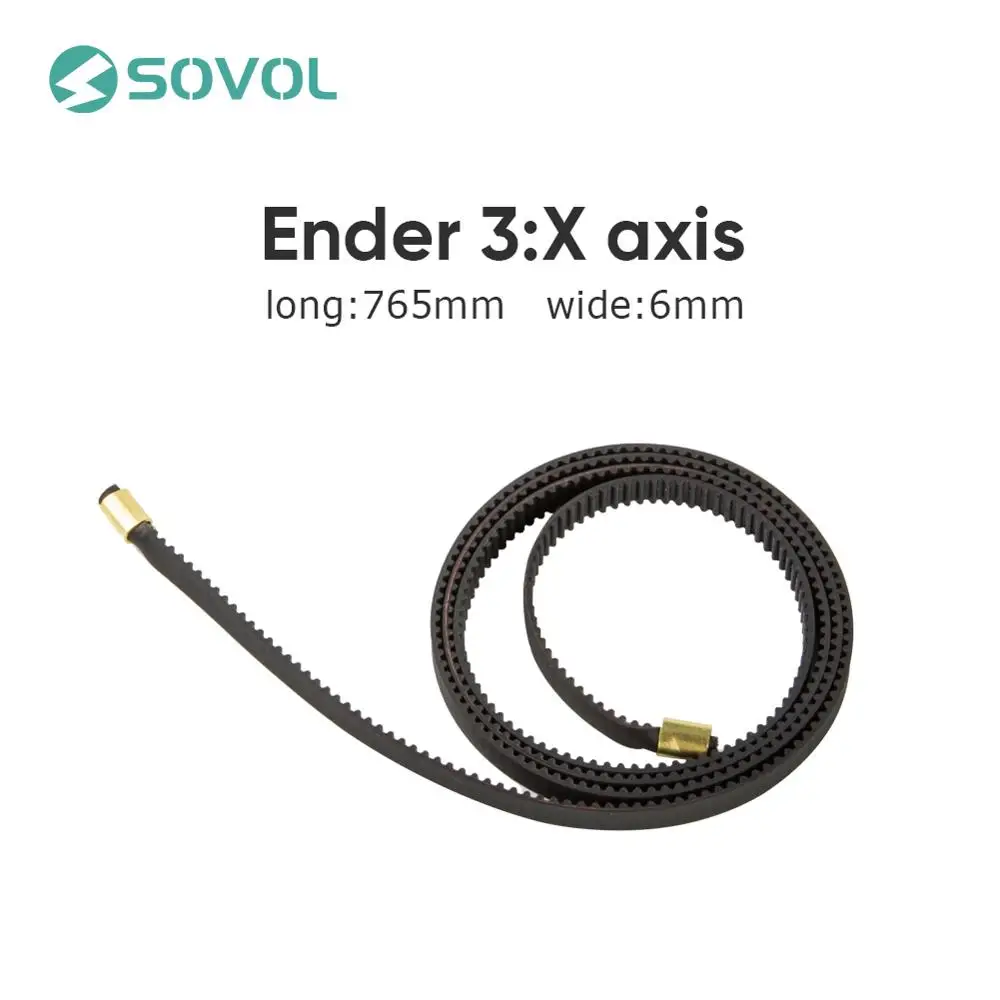 High Quality Ender-3 Belt X axis + Y axis GT2 Width 6 mm Open Timing with Rubber Fiberglass For 3D Printer Reinforced for RepRap
High Quality Ender-3 Belt X axis + Y axis GT2 Width 6 mm Open Timing with Rubber Fiberglass For 3D Printer Reinforced for RepRap