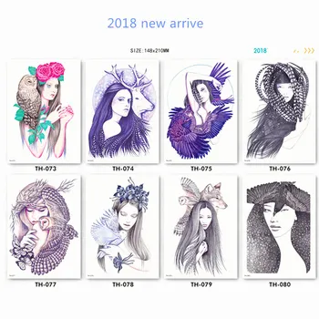 2018 Fake tattoo Stickers Waterproof Temporary portraits of girls painting series cool beauty lady Tattoo makeup girls tattoos
2018 Fake tattoo Stickers Waterproof Temporary portraits of girls painting series cool beauty lady Tattoo makeup girls tattoos