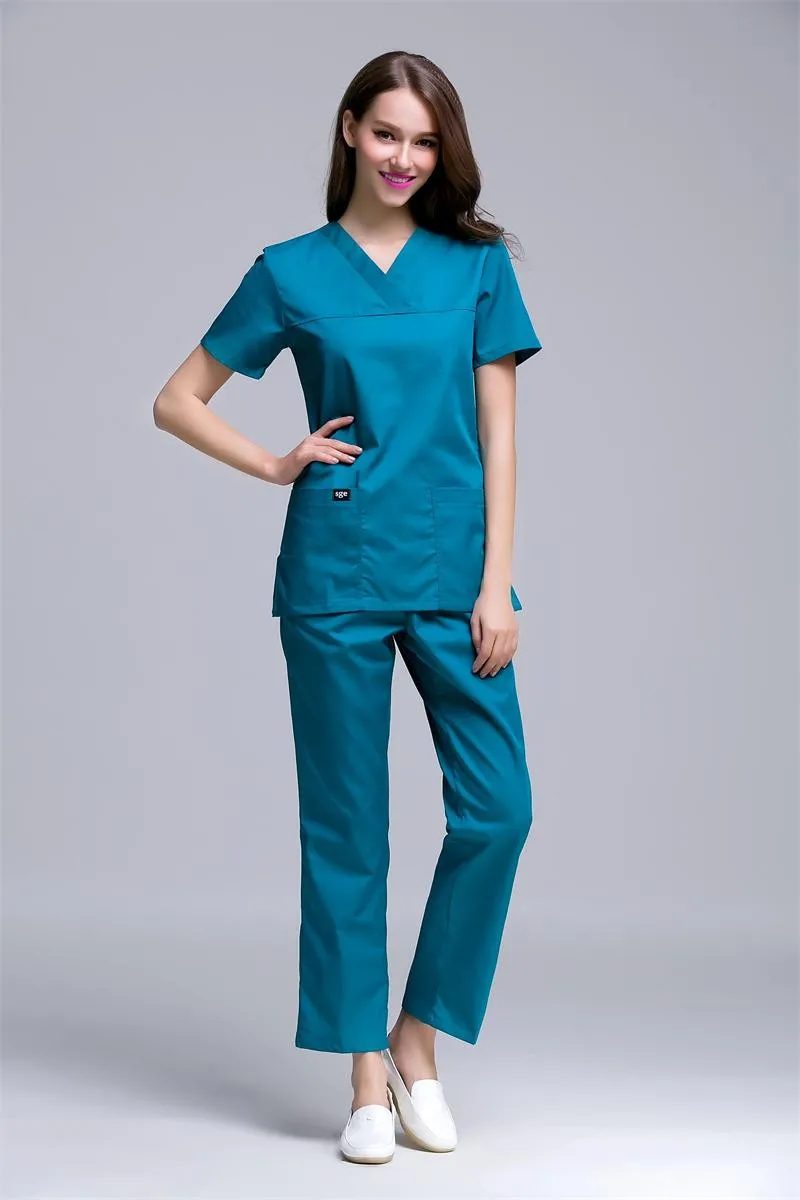 Korea Style Slim Fit V-neck Women Scrub Sets Medical Doctors Nurses Uniforms Dental Clinic Pet Hospital Work Overalls Lab Coats
Korea Style Slim Fit V-neck Women Scrub Sets Medical Doctors Nurses Uniforms Dental Clinic Pet Hospital Work Overalls Lab Coats