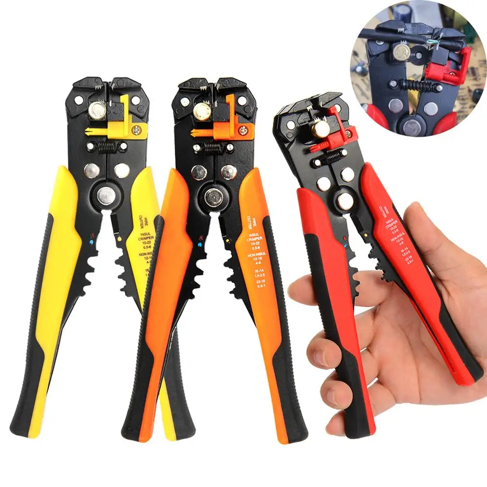Multifunction Automatic Wire Stripper Self-adjusting For 10-24AWG & 10-22AWG Terminal Crimping Tools
Multifunction Automatic Wire Stripper Self-adjusting For 10-24AWG & 10-22AWG Terminal Crimping Tools