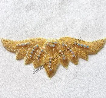 2pcs/lot fashion wing crystal gold applique hotfix crystal rhinestone motif for dress coat jeans bags shoes garment decoration
2pcs/lot fashion wing crystal gold applique hotfix crystal rhinestone motif for dress coat jeans bags shoes garment decoration