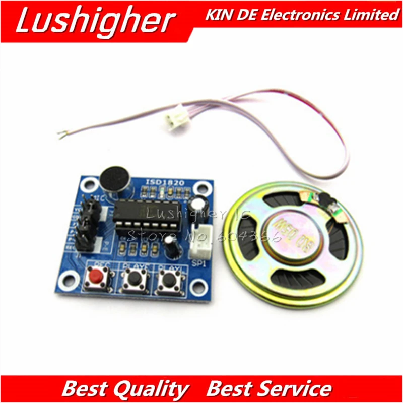 1pcs ISD1820 recording module voice module voice board telediphone module board with Microphones + Loudspeaker
1pcs ISD1820 recording module voice module voice board telediphone module board with Microphones + Loudspeaker