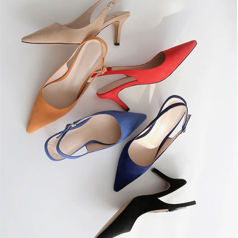 Fashion Stiletto Pointed Suede Single Shoes Korean Concise Elegant Pumps Dress Wedding Womens Shoes Temperament Wild High Heels
Fashion Stiletto Pointed Suede Single Shoes Korean Concise Elegant Pumps Dress Wedding Womens Shoes Temperament Wild High Heels
